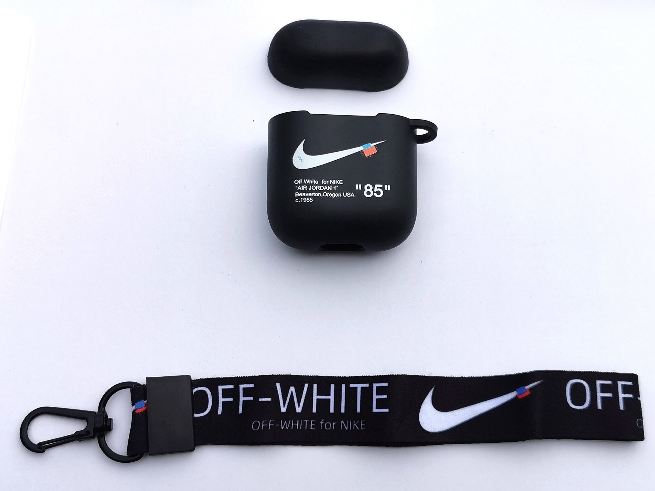 Nike Off white Inspired AirPods Case 2 B.E. Accessories Logo Customization