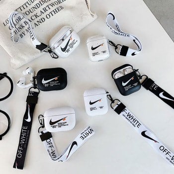 Off-White Nike Airpods 1/2/Pro And New Case Airpods 3 Silicone